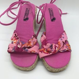 Jeffrey Campbell Vintage Lace Up Espadrille Wedges